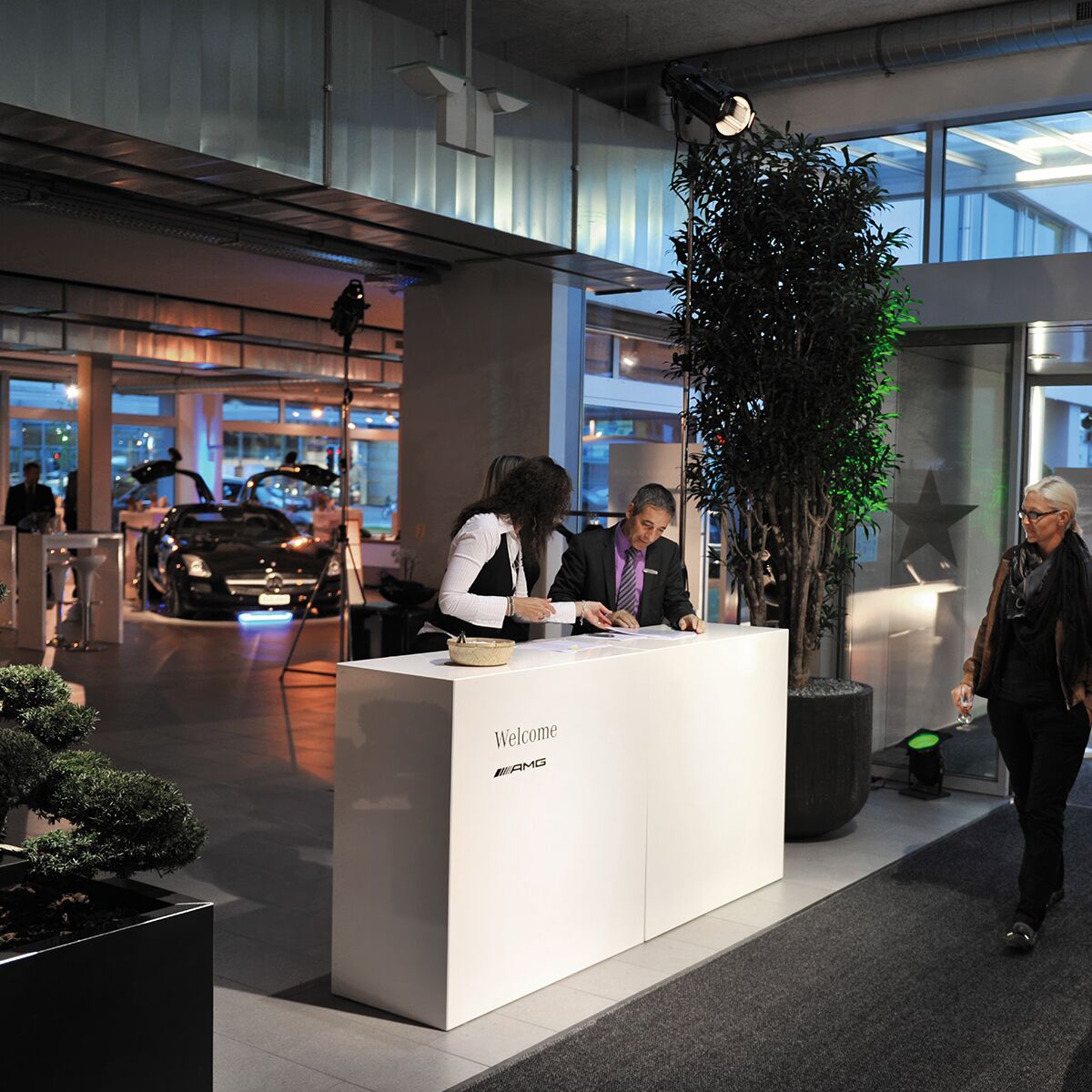 gäste empfangs theke mieten