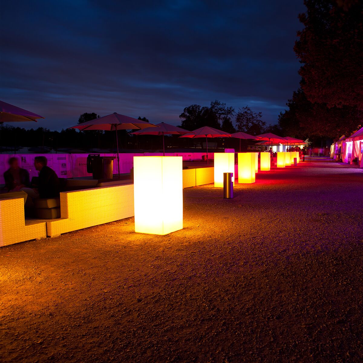 outdoor leucht säule mieten
