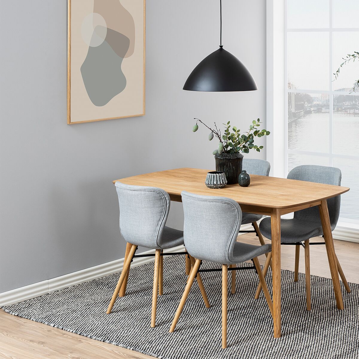 hellgrauer polster stuhl mieten