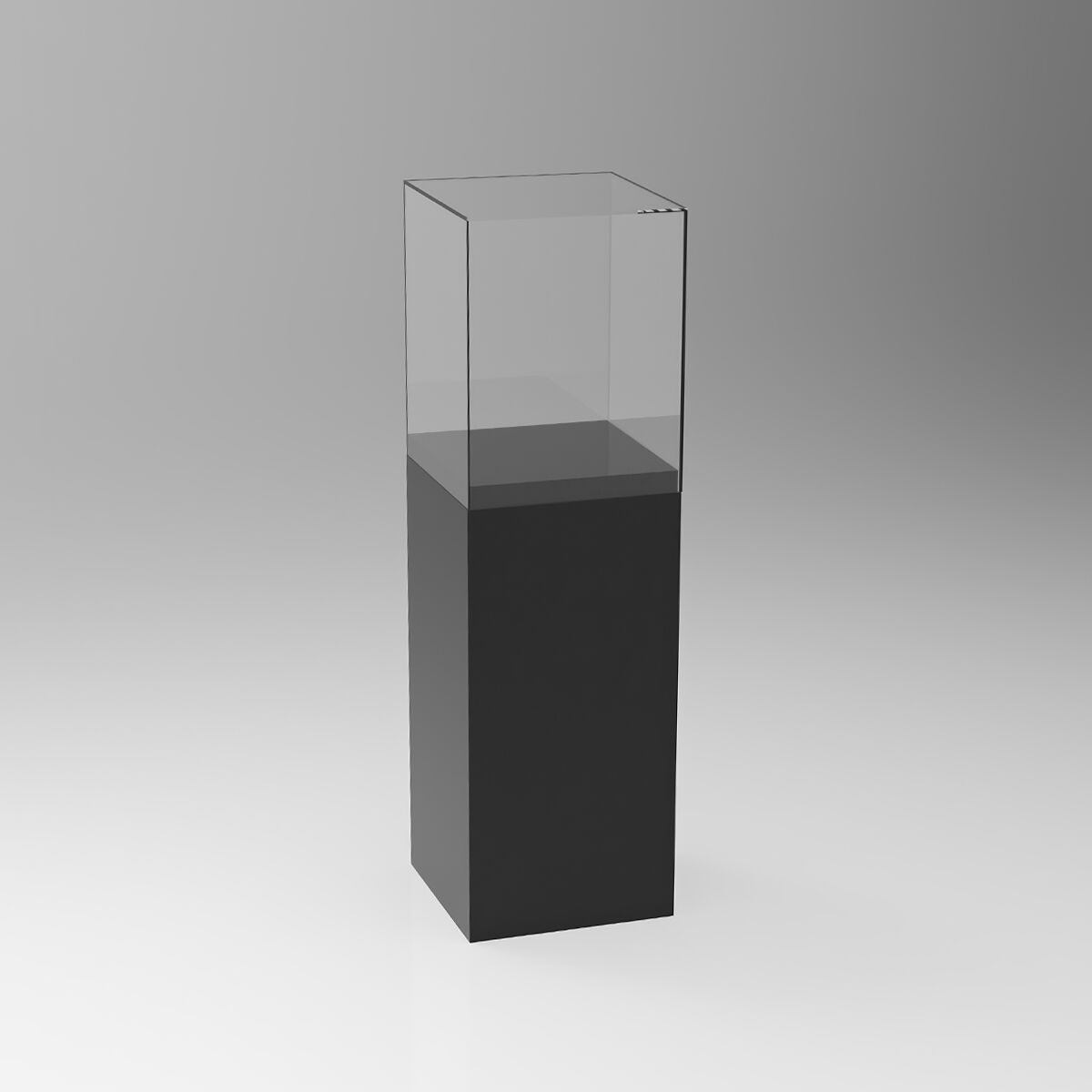 Plexiglas Vitrine mieten in schwarz