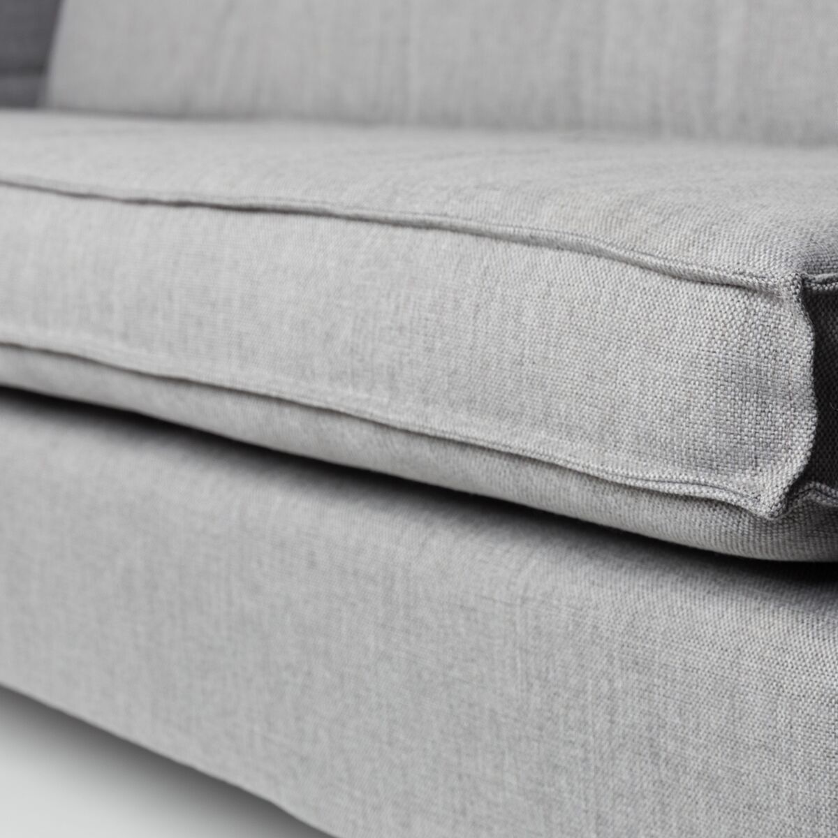 design stoff sofa mieten in grau