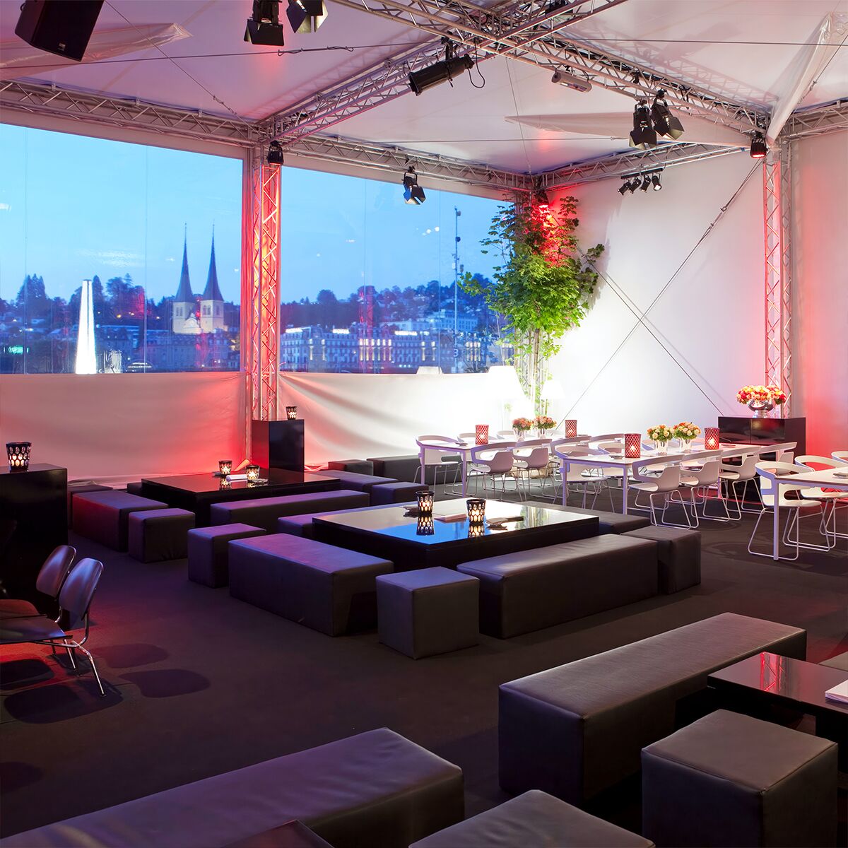 lounge möbel mieten in schwarz