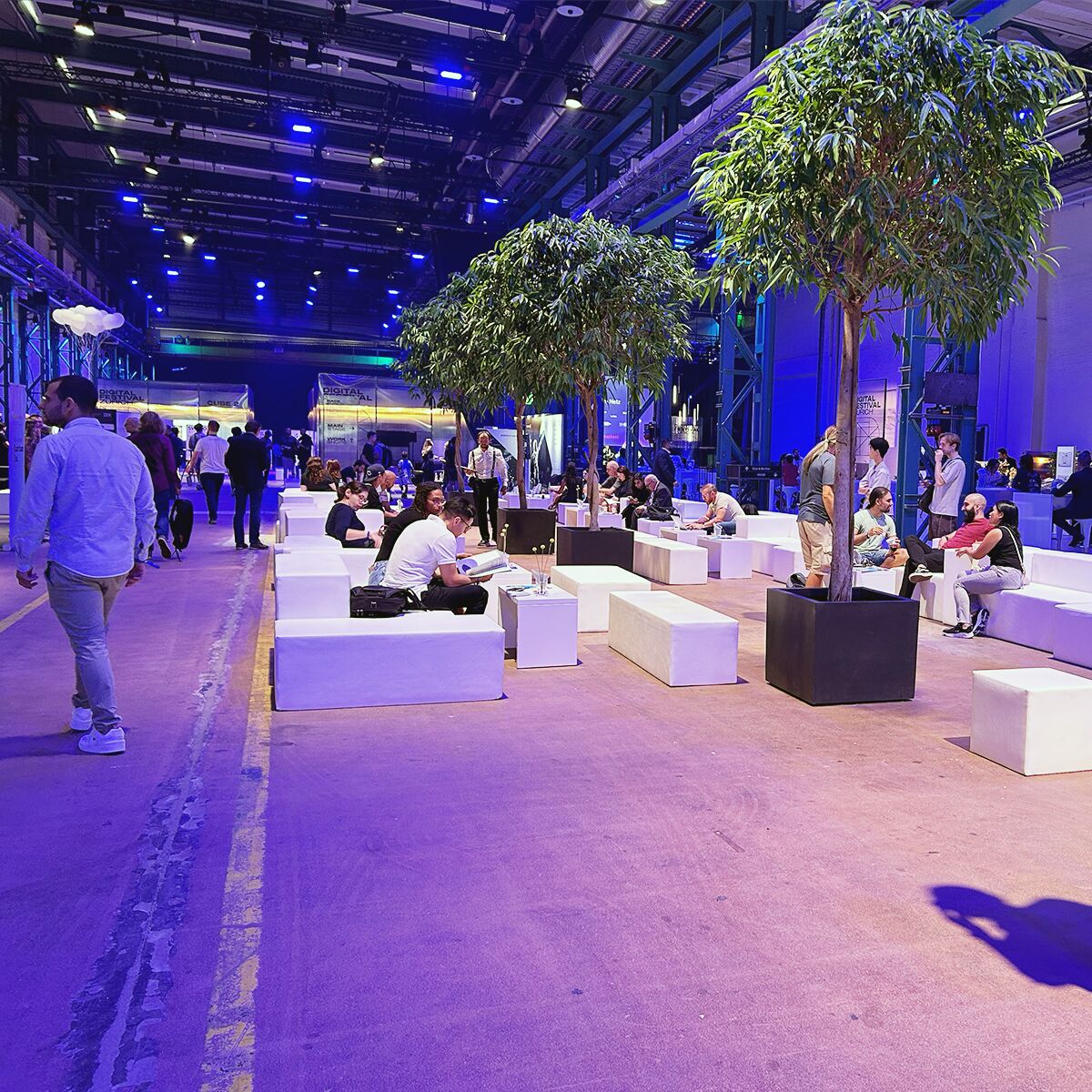 messe besucher lounge