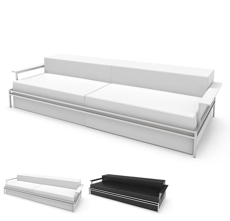 sofa quardo studio 105 3er sofa weiss