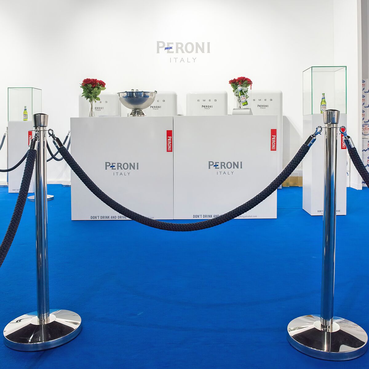 kordel mieten in schwarz für messestand