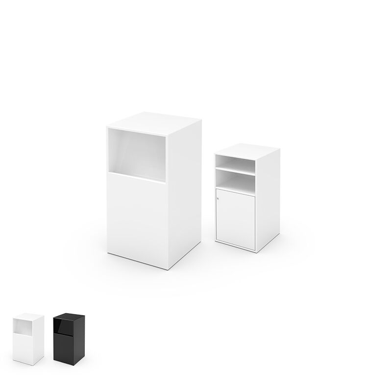 messe desk 50x50 weiss