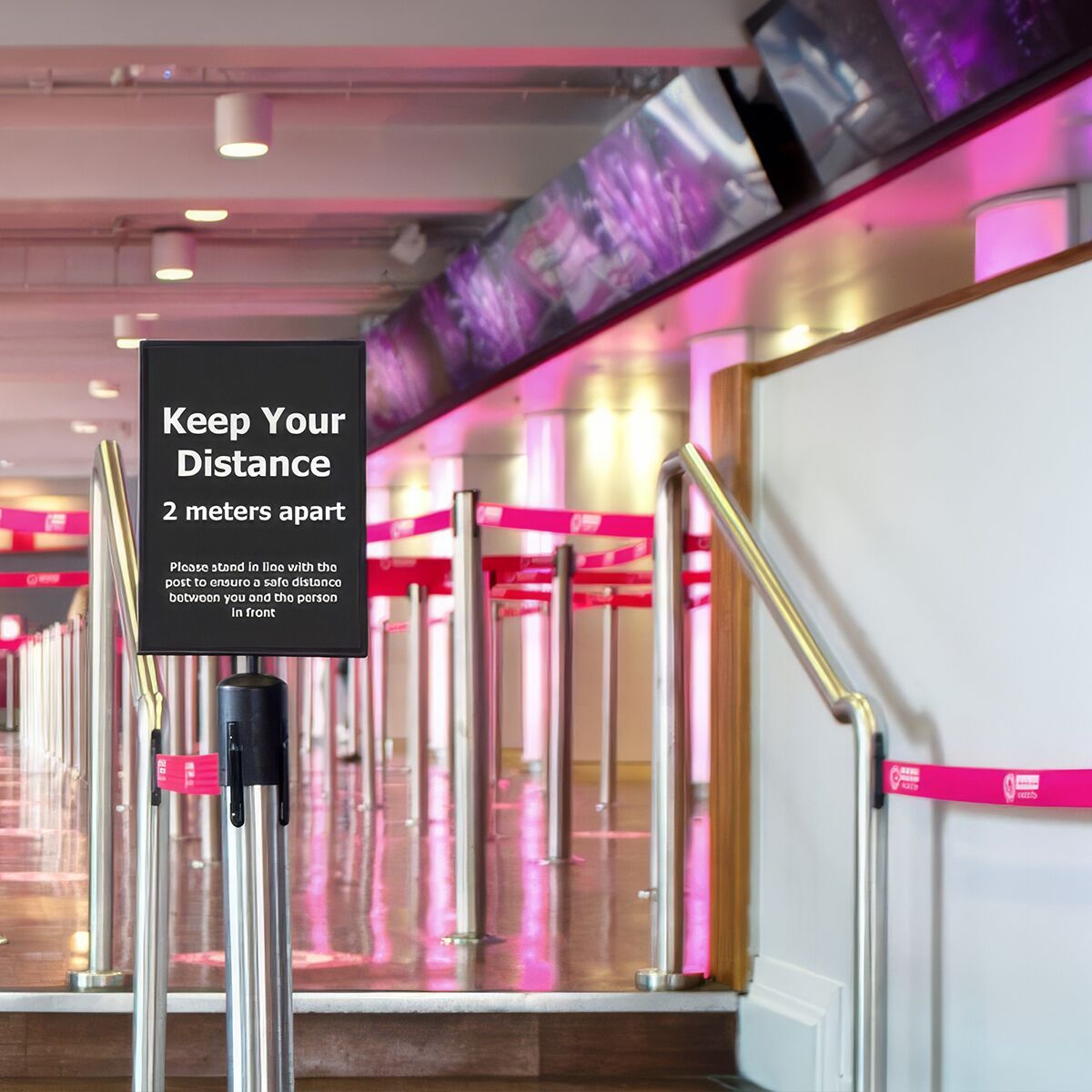 event beschilderung für leitständer mieten