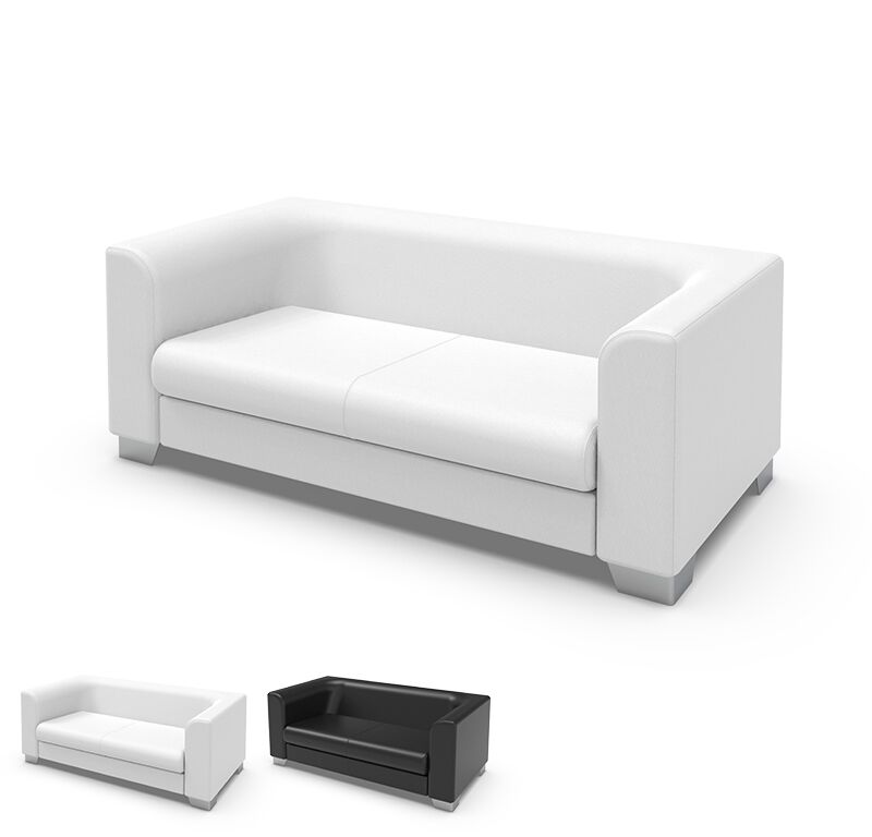verso 2er sofa weiss