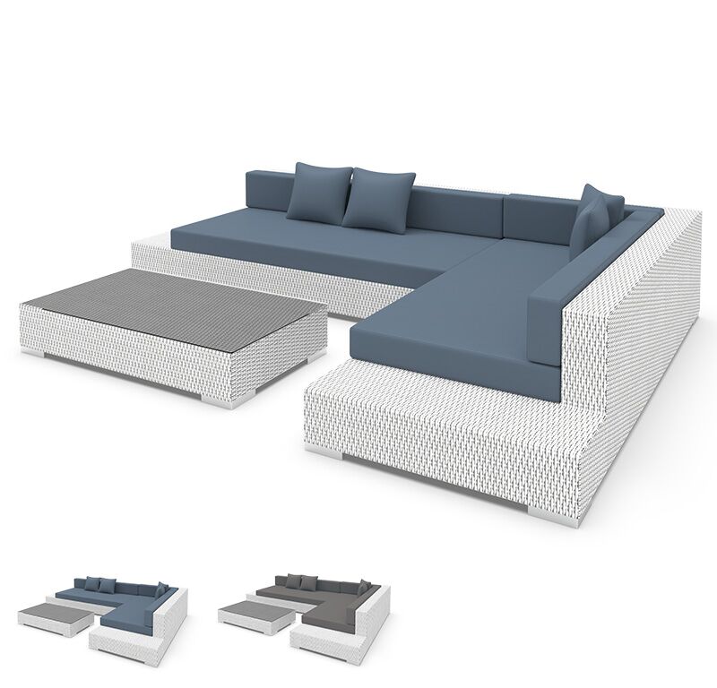 Weisse Elegance Rattan Lounge