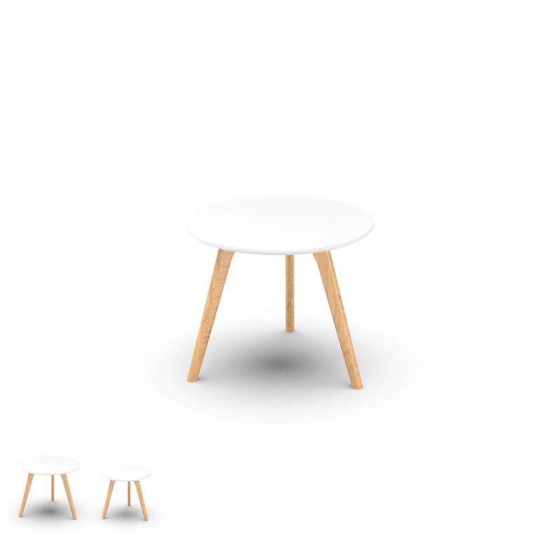 juan classic beistelltisch weiss ø50cm