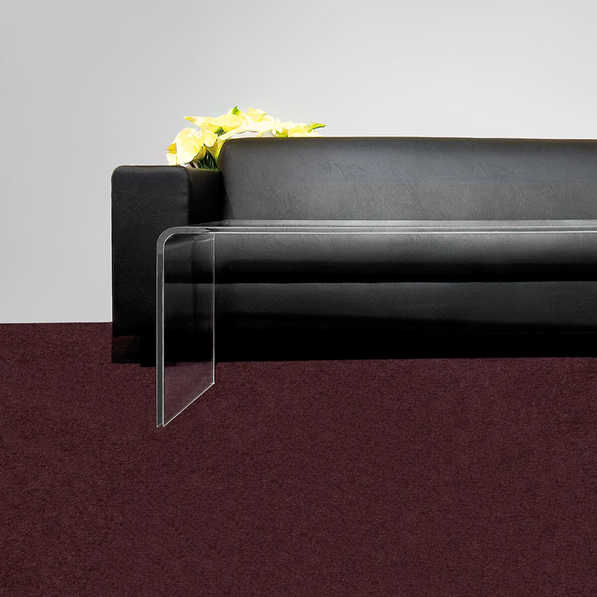 design sofa mieten in schwarz mit brandschutz