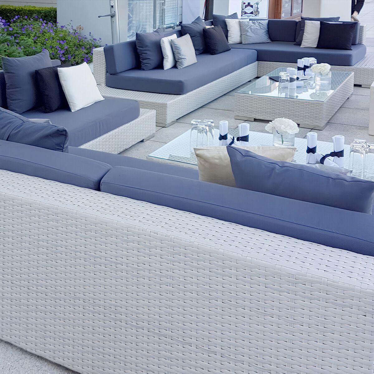 outdoor eck lounge mieten fuer aussenbereich hotel event