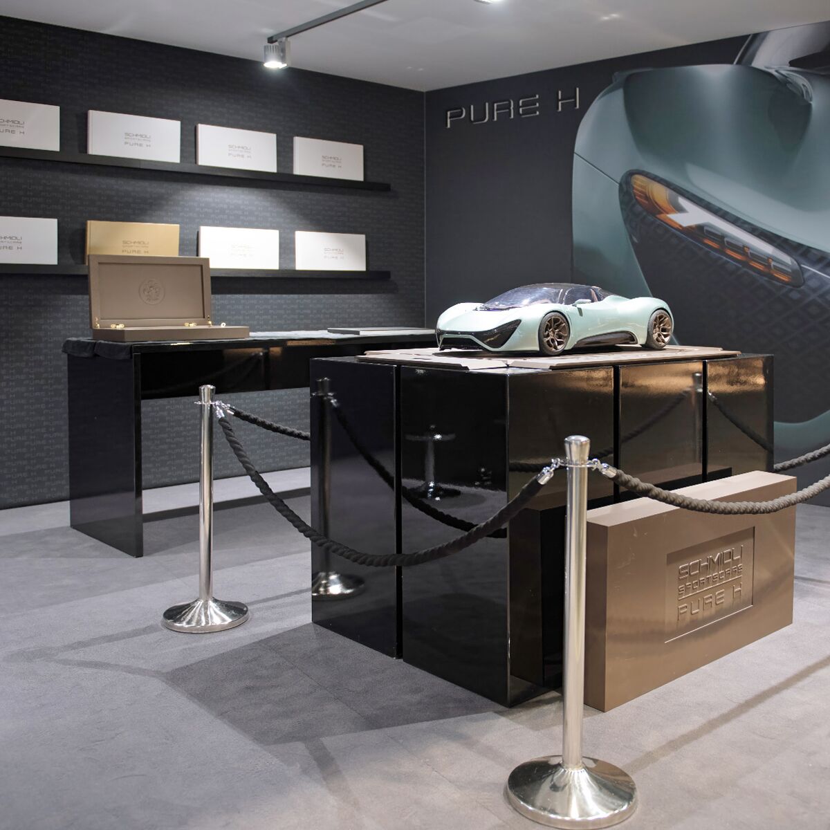 schwarzer stehtisch mieten für messe