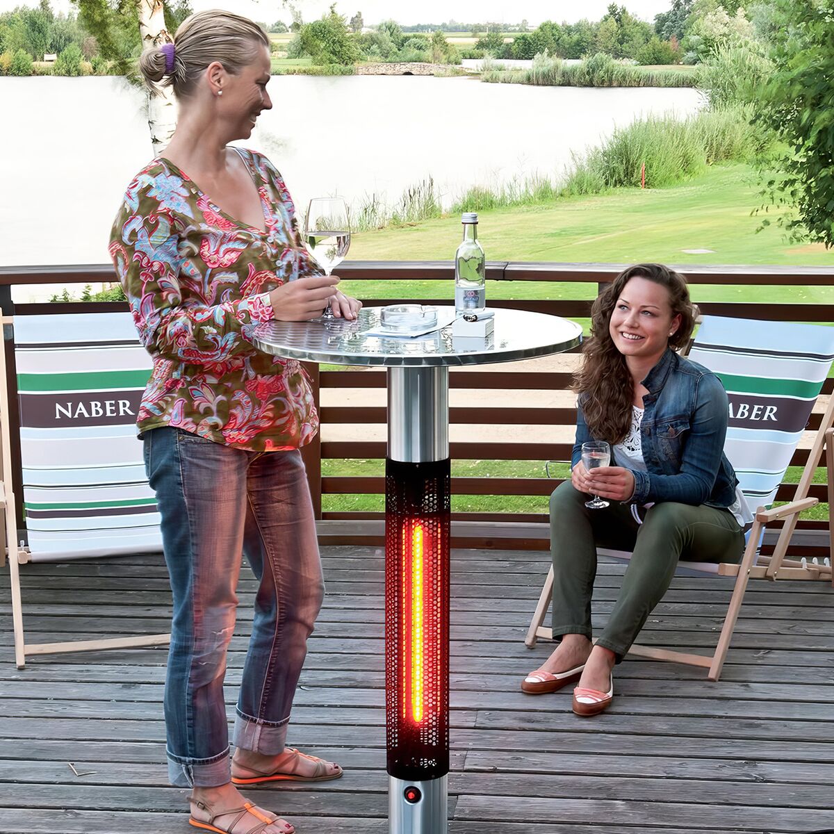 heiz stehtisch mieten wie heizpilz für event