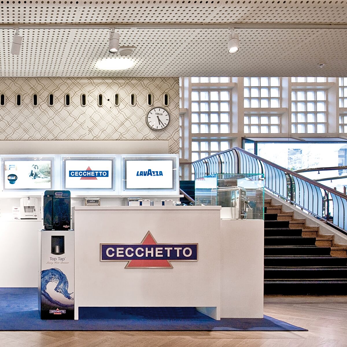 messe bar theke mieten mit logo beschriftung