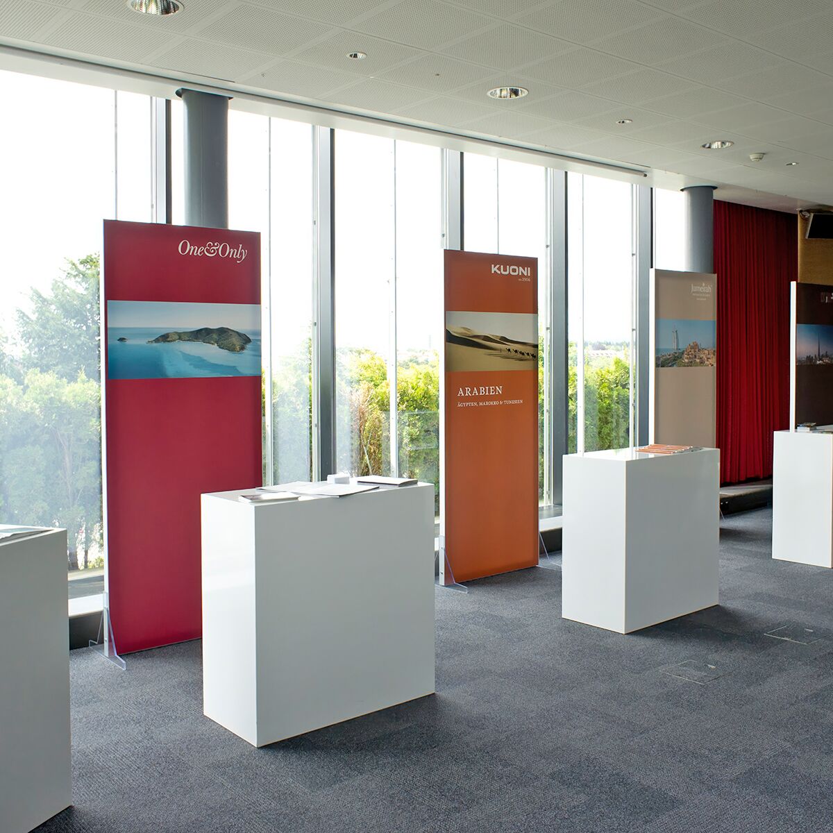 rückwand für messestand mieten