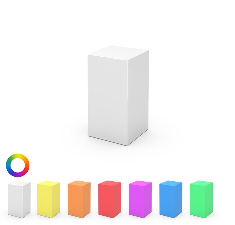 18 leucht stehcube 50x50