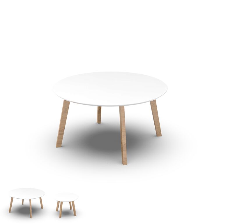 albert beistelltische weiss und holz