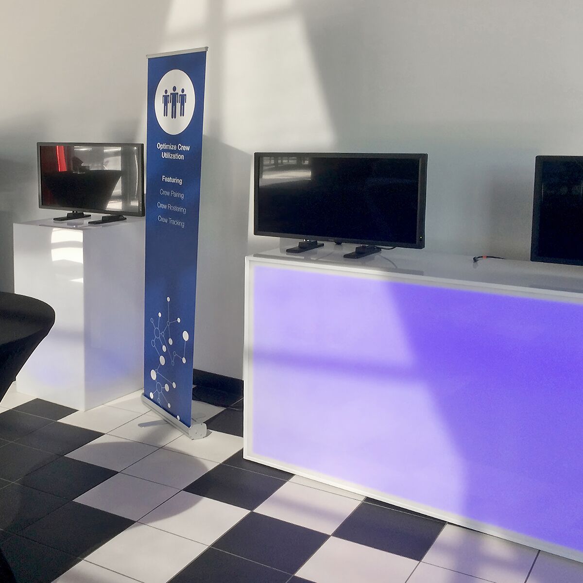 led messe theke mieten mit fernbedienung